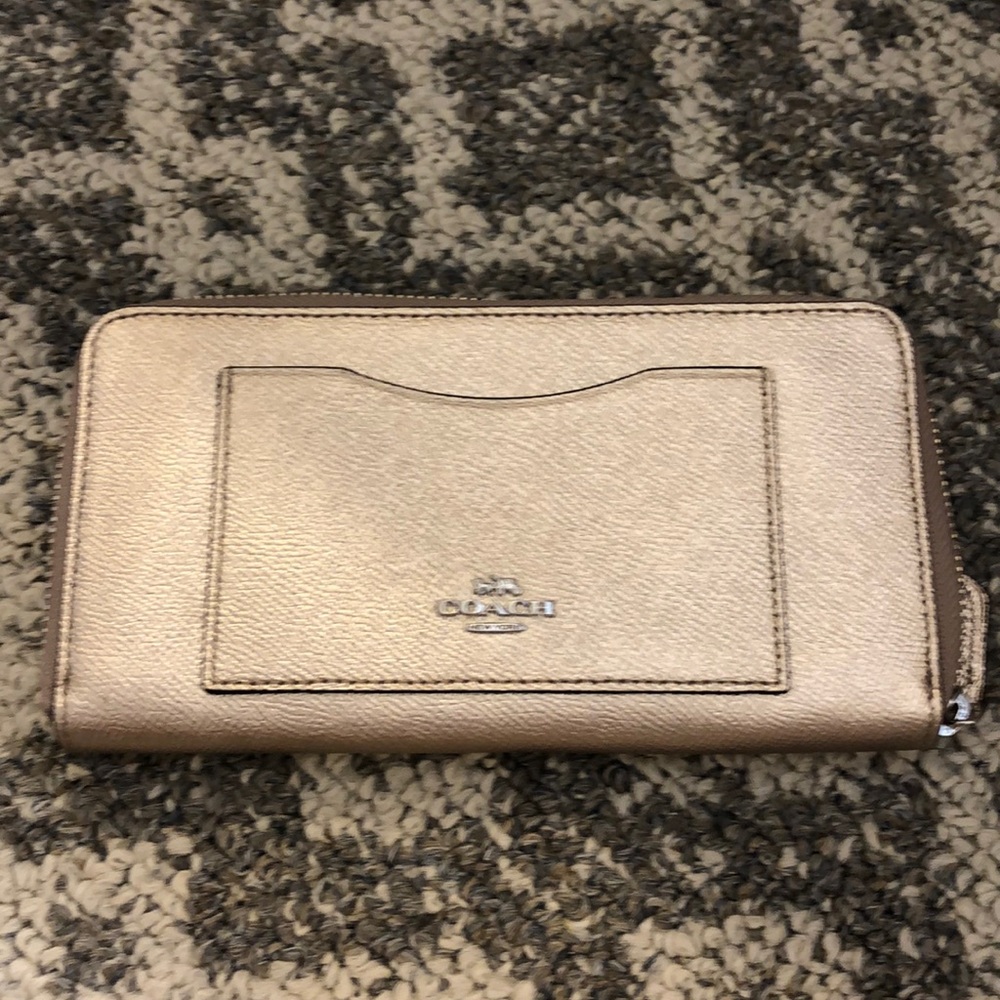 Coach zip around wallet
